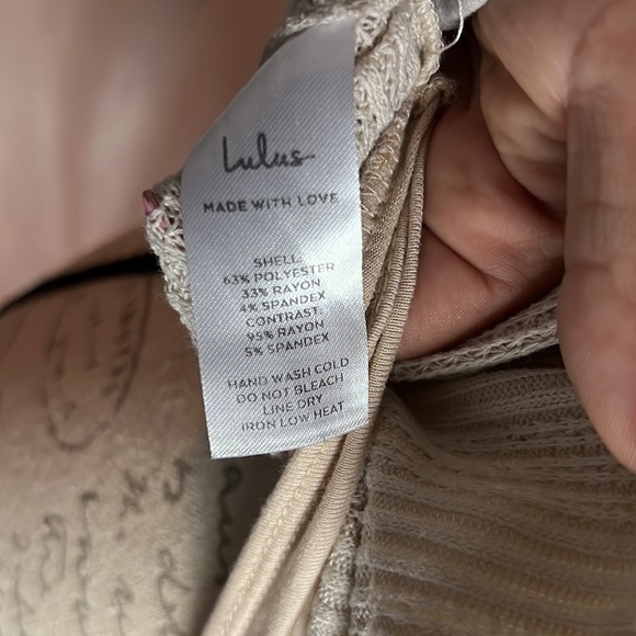 Lulus Bodysuit Tank Top Wrap Around Thong Bottom New size Medium - Picture 6 of 6